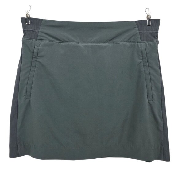 Athleta Pants - Athleta Womens 8 Skort Brooklyn Mid Rise 16" Skort Gray Activewear Pockets Lined